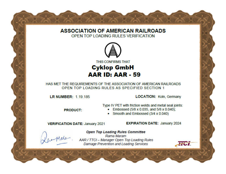 Aar Certificate Aar Certificate